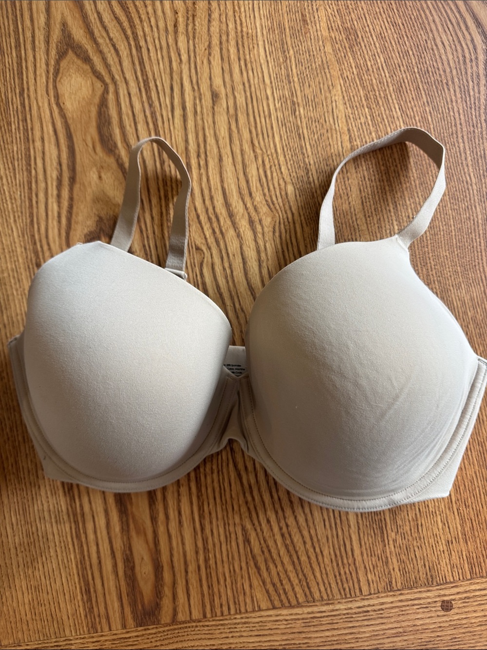 Soma Smooth Light Beige T-Shirt Bra, 38DDD